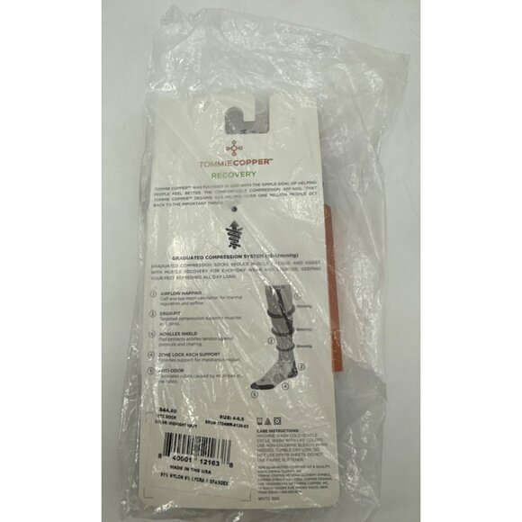 Tommie Copper Womens Over The Calf Compression Socks Size 4-6.5 Navy - Picture 5 of 6